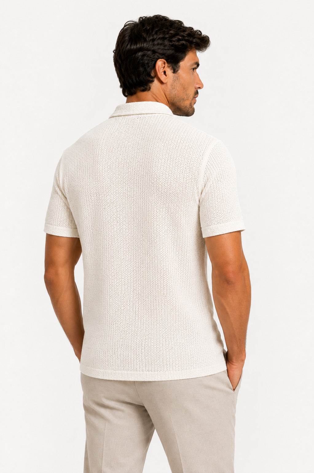 Camisa Tricot Áurea Off White