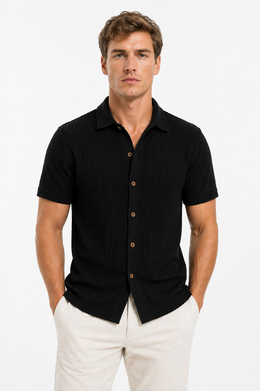 Camisa Tricot Áurea Preta