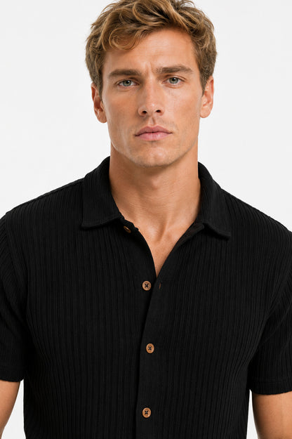 Camisa Tricot Áurea Preta