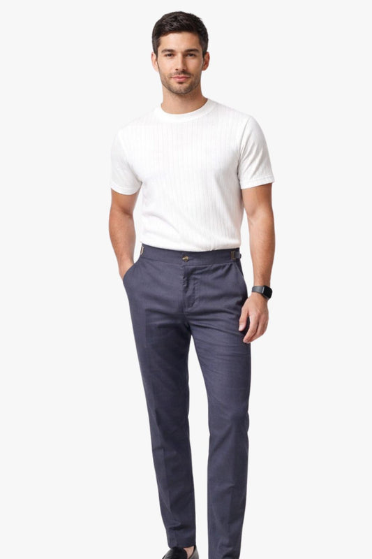 Calça Alfaiataria com Regulagem Aço