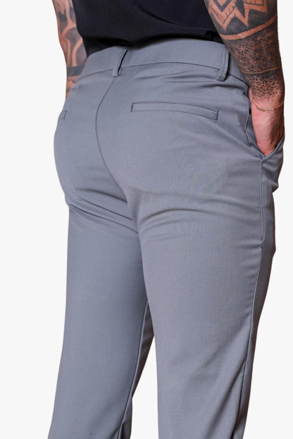 Calça Alfaiataria Cinza Mescla