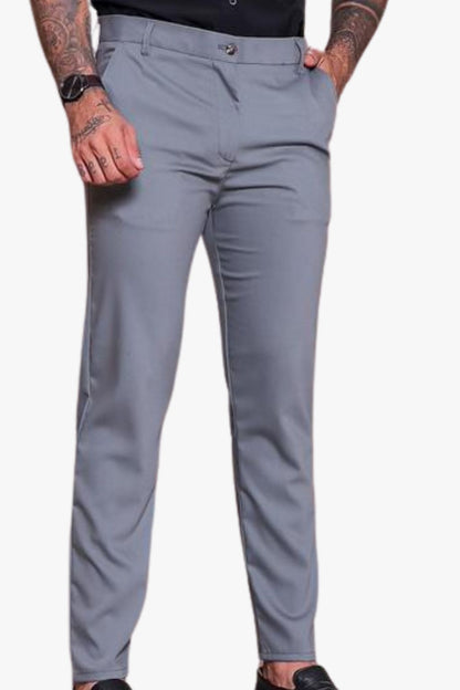 Calça Alfaiataria Cinza Mescla