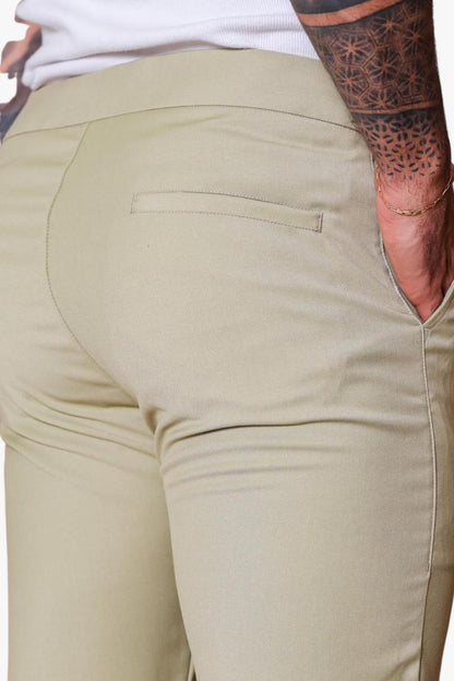 Calça Alfaiataria com Regulagem Pistache