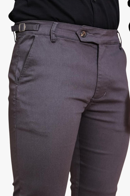 Calça Essential Chumbo com detalhe lateral
