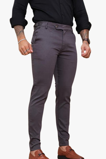 Calça Essential Chumbo com detalhe lateral