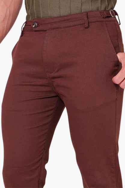 Calça Essential Marrom com detalhe lateral