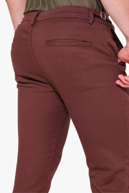 Calça Essential Marrom com detalhe lateral