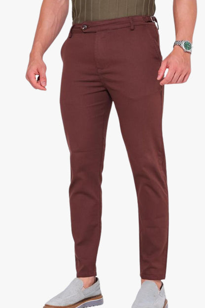 Calça Essential Marrom com detalhe lateral