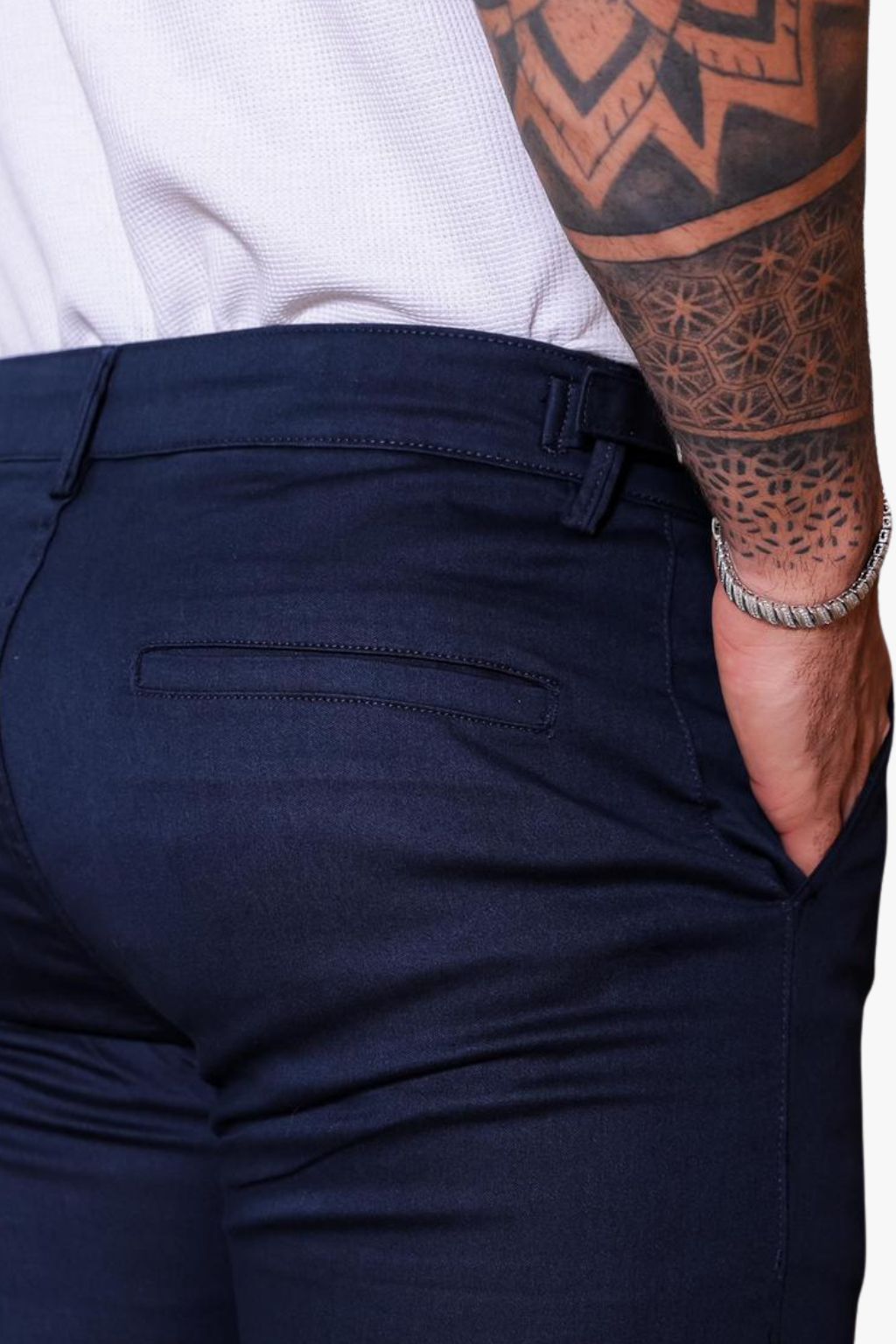 Calça Essential Azul com detalhe lateral