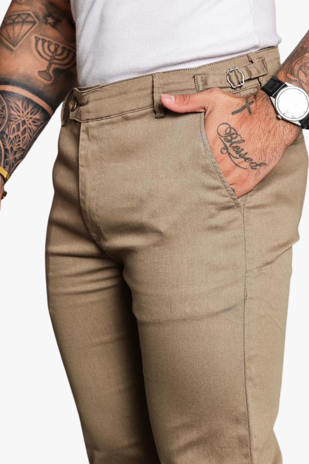 Calça Essential Bronze com detalhe lateral