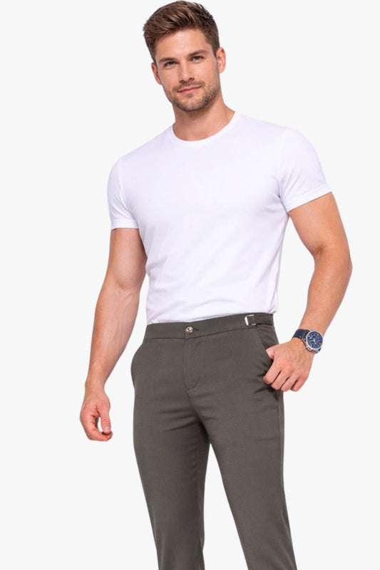 Calça Alfaiataria com Regulagem Verde