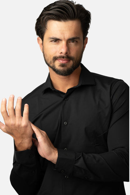 Camisa Social Tech Preta
