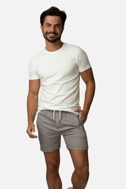 Short Linho Cinza