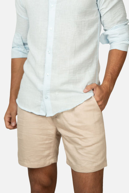 Short Linho Creme