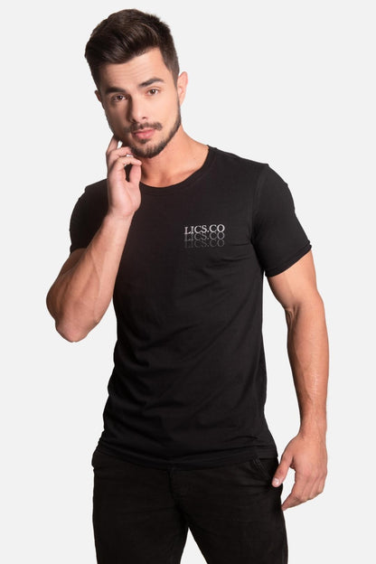 Camiseta Algodão egípcio Shades Preta - LICS.CO