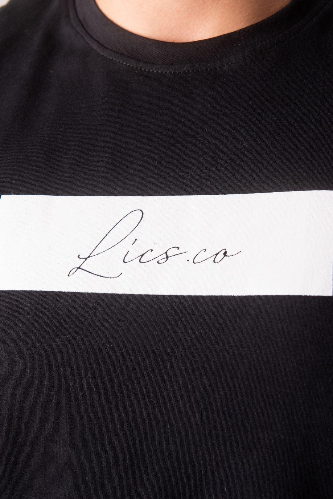 Camiseta Algodão egípcio Logobox Signature Preta - LICS.CO