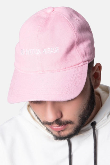 Dad Hat LICS No Photos Please Rosa bebê - LICS.CO