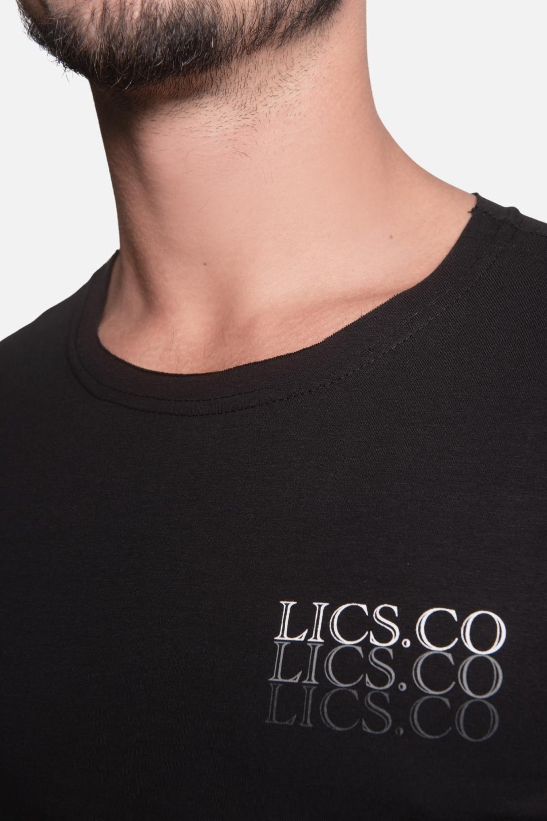 Camiseta Algodão egípcio Shades Preta - LICS.CO